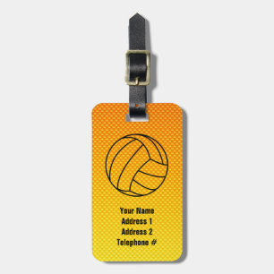Gul orange volleyboll bagagebricka