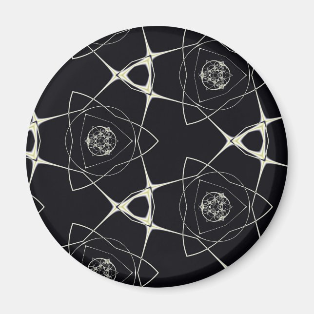 Gul Ornament Magnet (Framsidan)