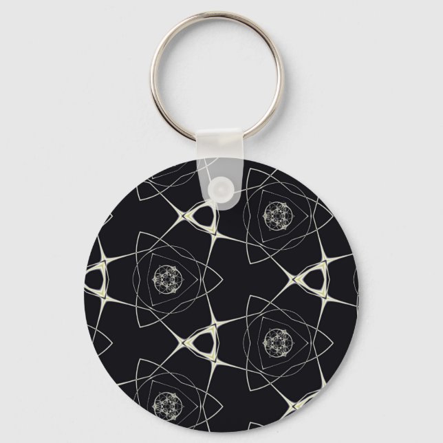 Gul Ornament Nyckelring (Framsida)