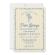 Gul Palm Spring Pastell Strand Sällskapsdamfest