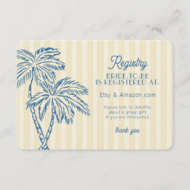 Gul Palm Springs Pastell Strand Registerkort Tilläggskort