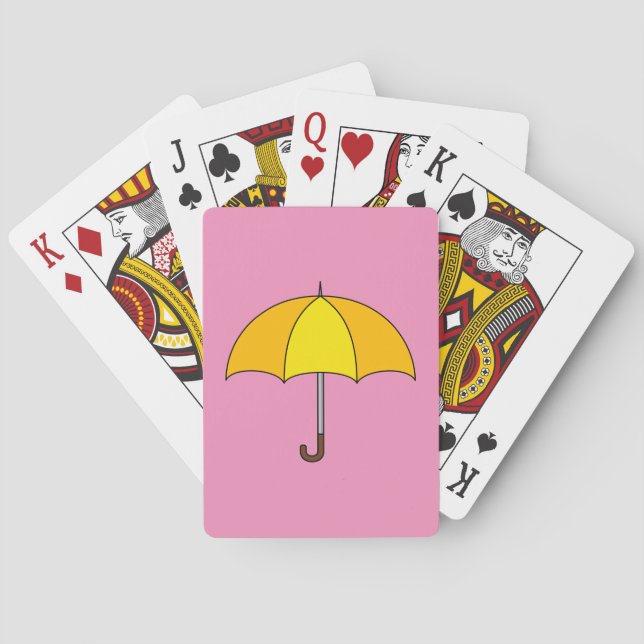 Gul Paraply Casinokort (Baksidan)