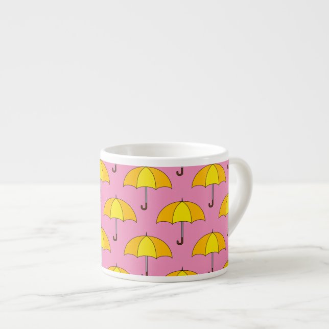 Gul Paraply Espressomugg (Framsida höger)