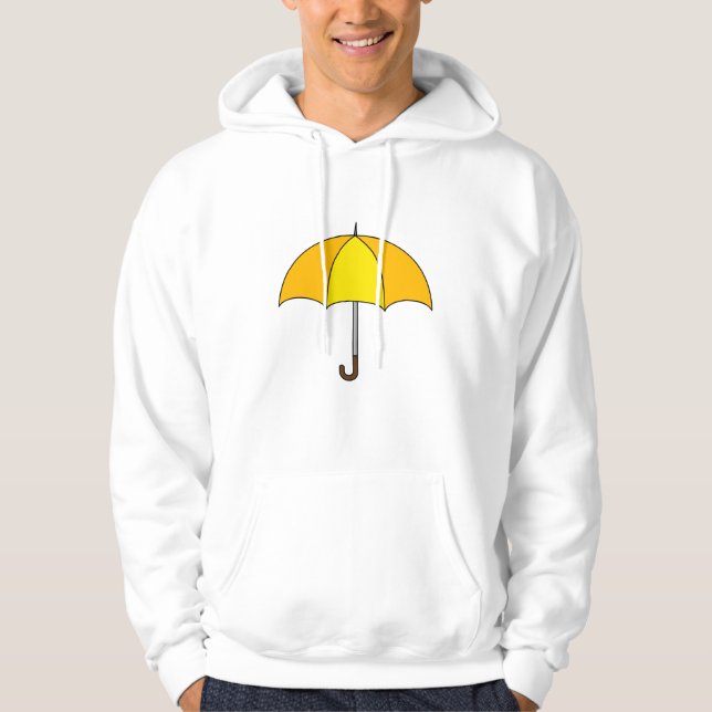 Gul Paraply Hoodie (Framsida)