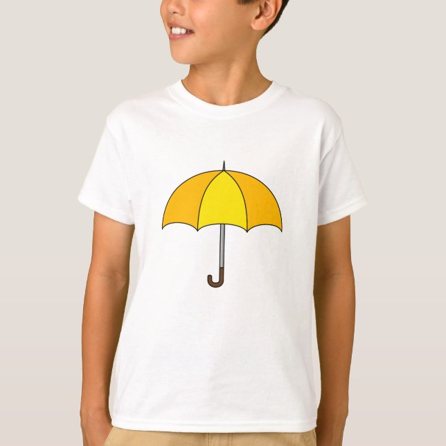 Gul Paraply T Shirt (Framsida)