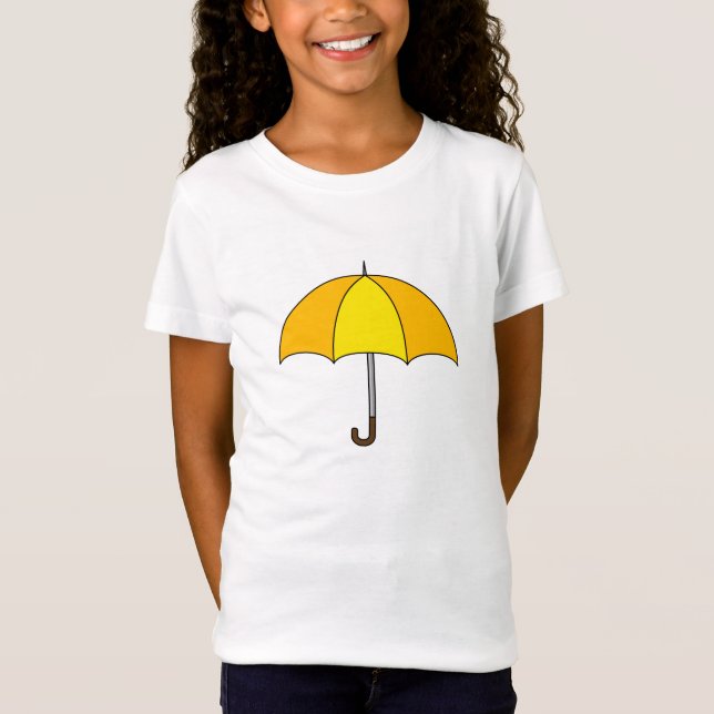 Gul Paraply T Shirt (Framsida)