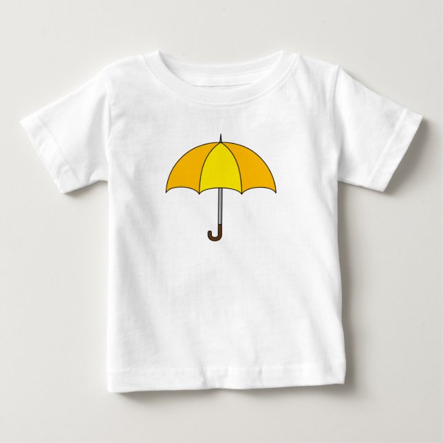 Gul Paraply T Shirt (Framsida)