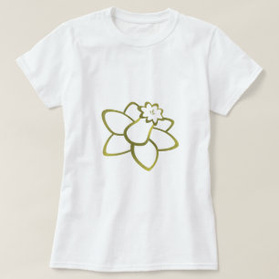 Gul påsklilja t shirt