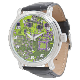 Gul PCB-kretskortdesign för IT-proffs Armbandsur