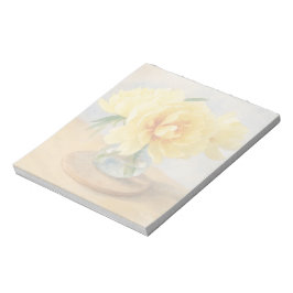 Gul Peony - Notisblock Anteckningsblock