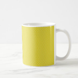 Gul polka dots kaffemugg