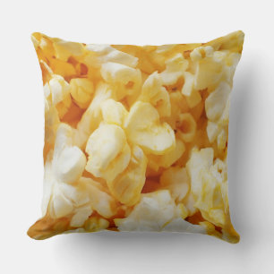 Gul Popcorn Bomullskastkudde Kudde