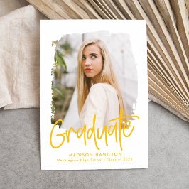 Gul | Preppy Script Photo Studenten Meddelande