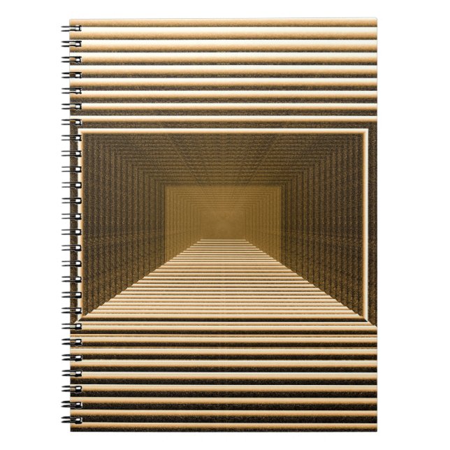 Gul pyramid, grafisk skrivbordsdesign anteckningsbok (Framsidan)