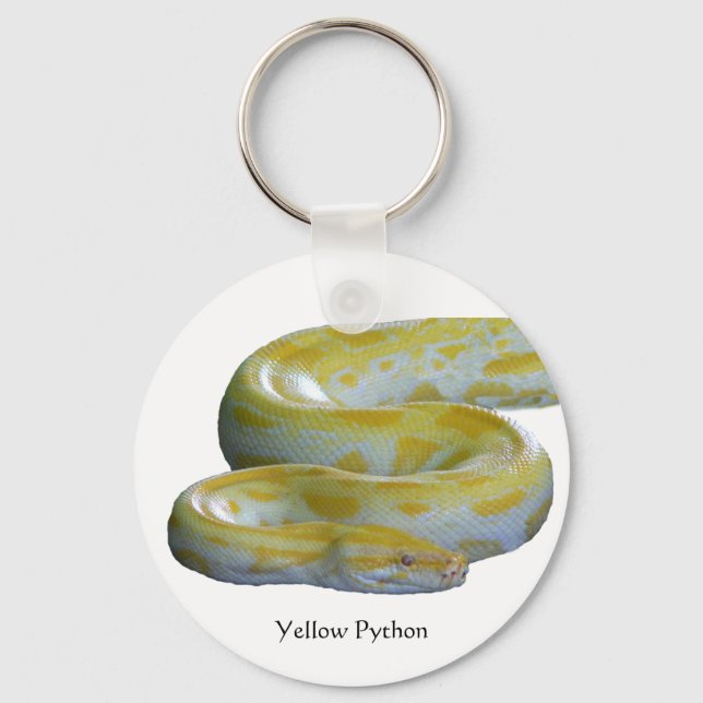 Gul pytonorm nyckelring (Framsida)