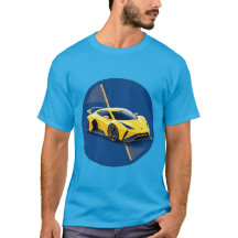 Gul Racer Blå Kontrast Hastighetsdesign