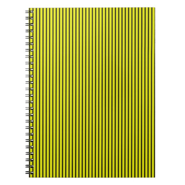 Gul randig textur anteckningsbok (Framsidan)