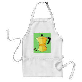 Gul regnbåge espresso förkläde