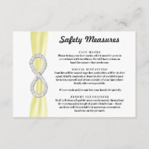 Gul remsa Diamant Oändlighet  Säkerhetsåtgärder