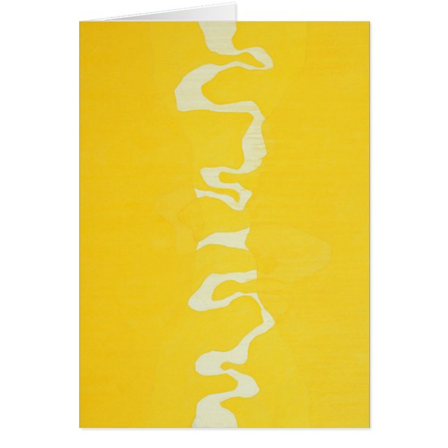 Gul resa hälsningskort (Framsidan)