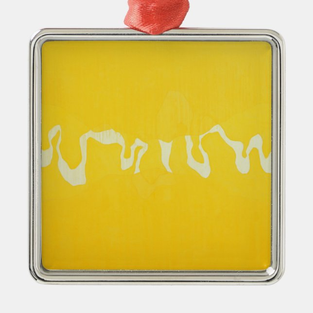 Gul resa julgransprydnad metall (Framsidan)