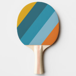 Gul Retro Djärv Randig Pingisracket