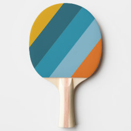 Gul Retro Djärv Randig Pingisracket