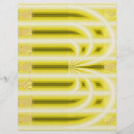Gul Retro-katedral Scrapbookpapper 2-sidigt Pag