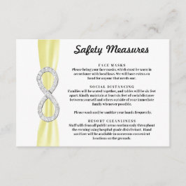 Gul Ribba Diamant Oändlighet Säkerhetsåtgärder Tilläggskort