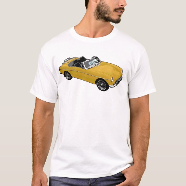 Gul Roadster T Shirt (Framsida)