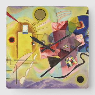 Gul-Röd-Blå, 1925 av Wassily Kandinsky Fyrkantig Klocka