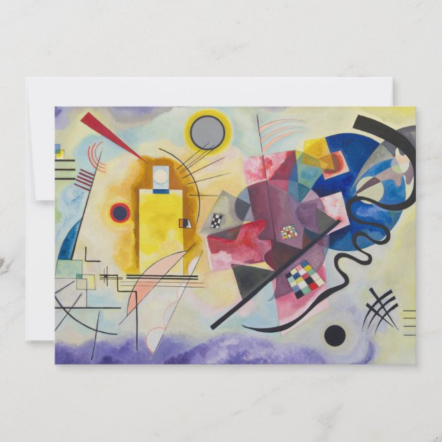 Gul, Röd, Blå av Wassily Kandinsky Inbjudningar (Framsida)