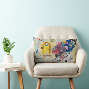 Gul, Röd, Blå av Wassily Kandinsky Lumbarkudde