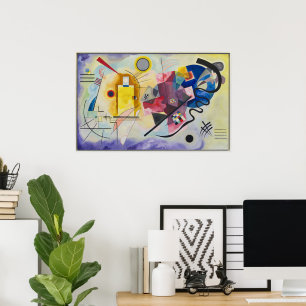 Gul, Röd, Blå av Wassily Kandinsky Poster