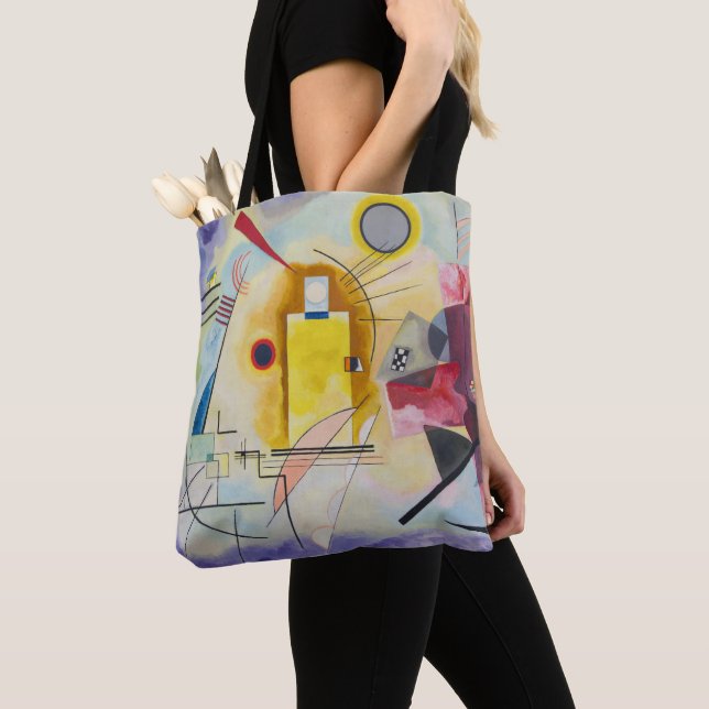 Gul, Röd, Blå av Wassily Kandinsky Tygkasse (Närbild)