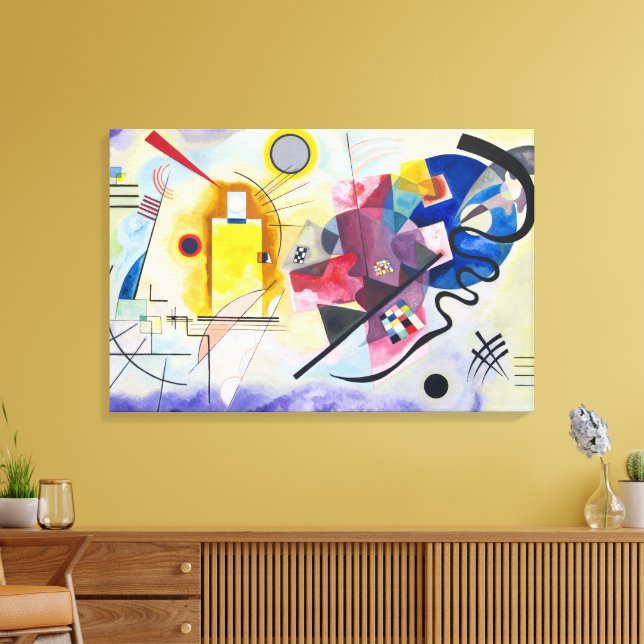 Gul-Röd-Blå | Kandinsky | Canvastryck (Insitu (Vardagsrum))