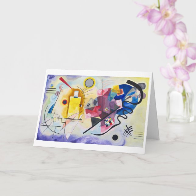 Gul-Röd-Blå | Kandinsky | Kort (Orkide)