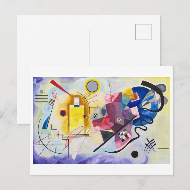 Gul-Röd-Blå | Kandinsky | Vykort (Fram/baksida)