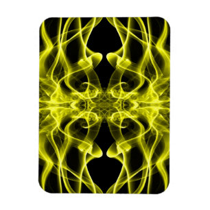 Gul Rökg Symmetrisk Minimalistisk Svart Magnet