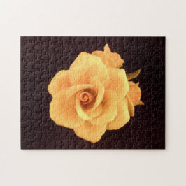 Gul ros 11 x 14 flytta sig mycket långsamt att pussel