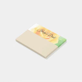 Gul Ros Akvarell Post-it Block