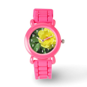 gul ros armbandsur