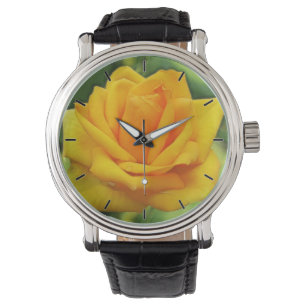 gul ros armbandsur