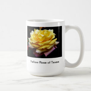 Gul ros av den Texas kaffemuggen Kaffemugg