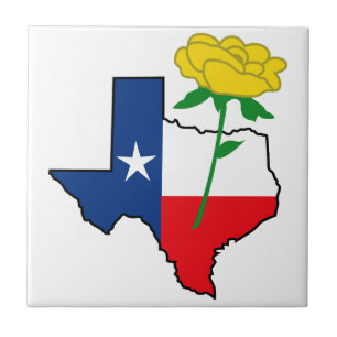 Gul ros av Texas Kakelplatta