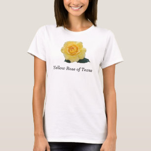 Gul ros av Texas Tee Shirt