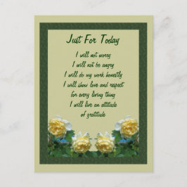 Gul ros bara för dagens inspiration vykort