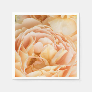 Gul ros blomma pappersservett