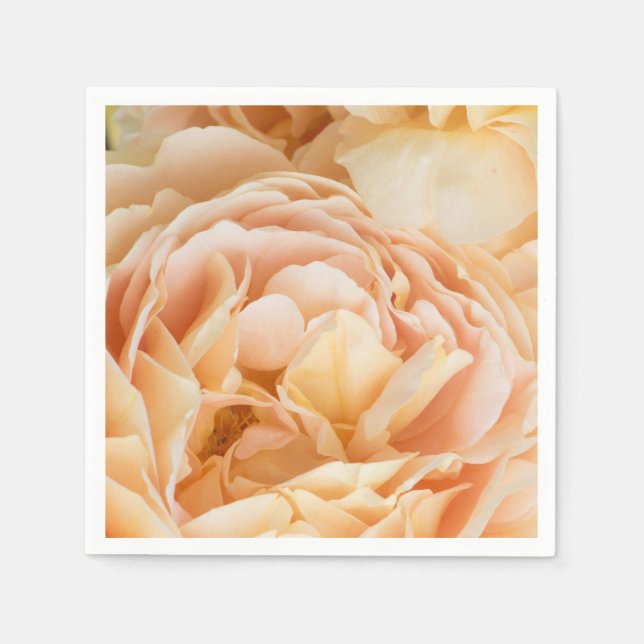 Gul ros blomma pappersservett (Framsidan)