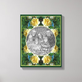 Gul Ros Blomma Ram Skapa Din Egen Foto Canvastryck